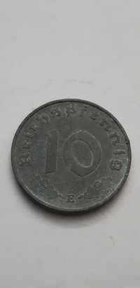 Niemcy III Rzesza 10 fenigów, pfennig 1940 rok mennica E