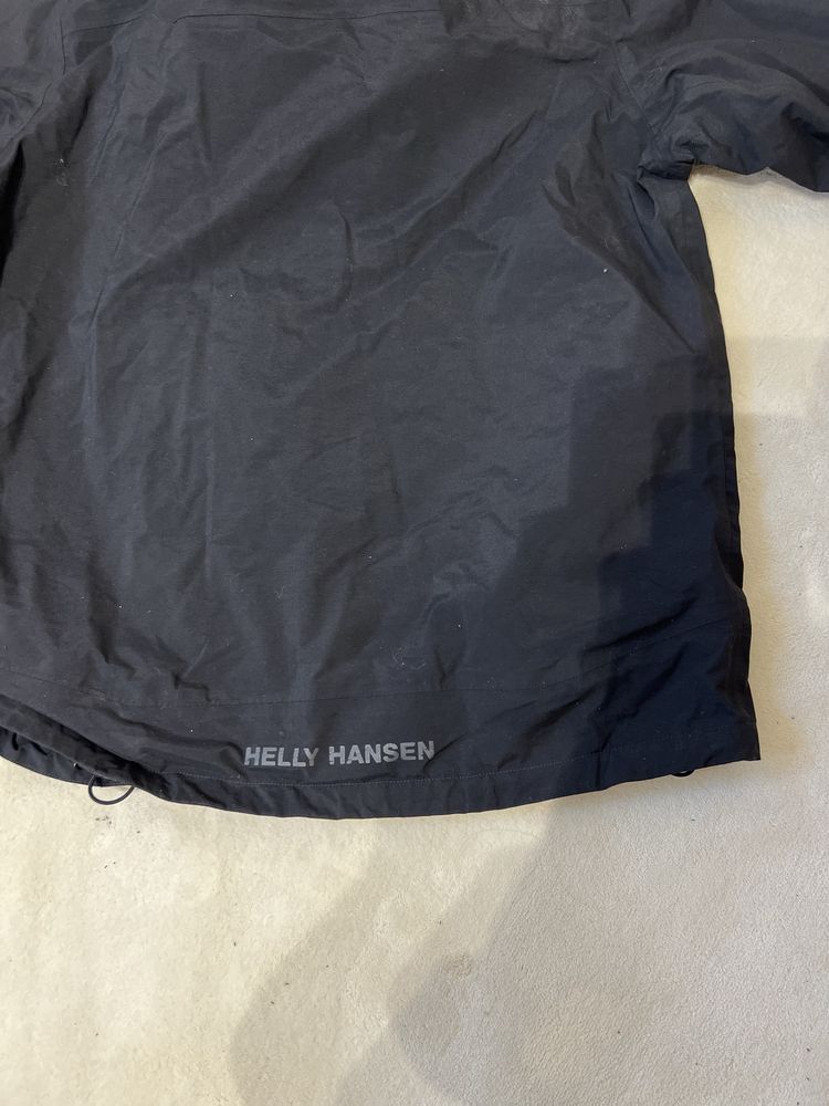 Helly Hansen męska czarna kurtka przejściowa przeciwdeszczowa wiosenna