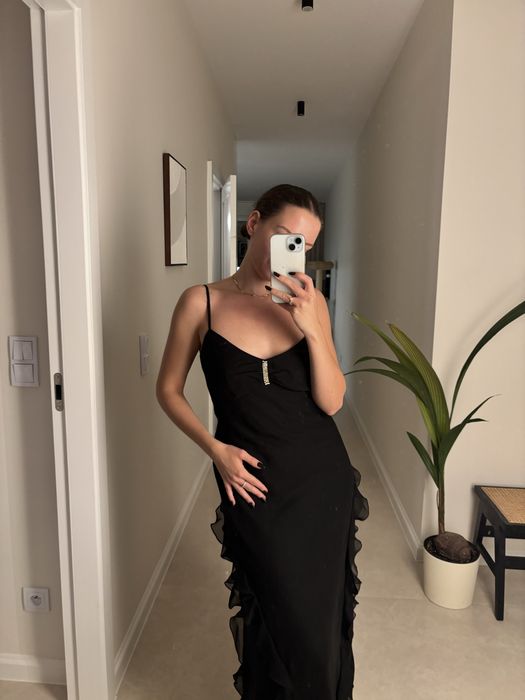 Sukienka maxi długa na studniówkę bal sylwestra