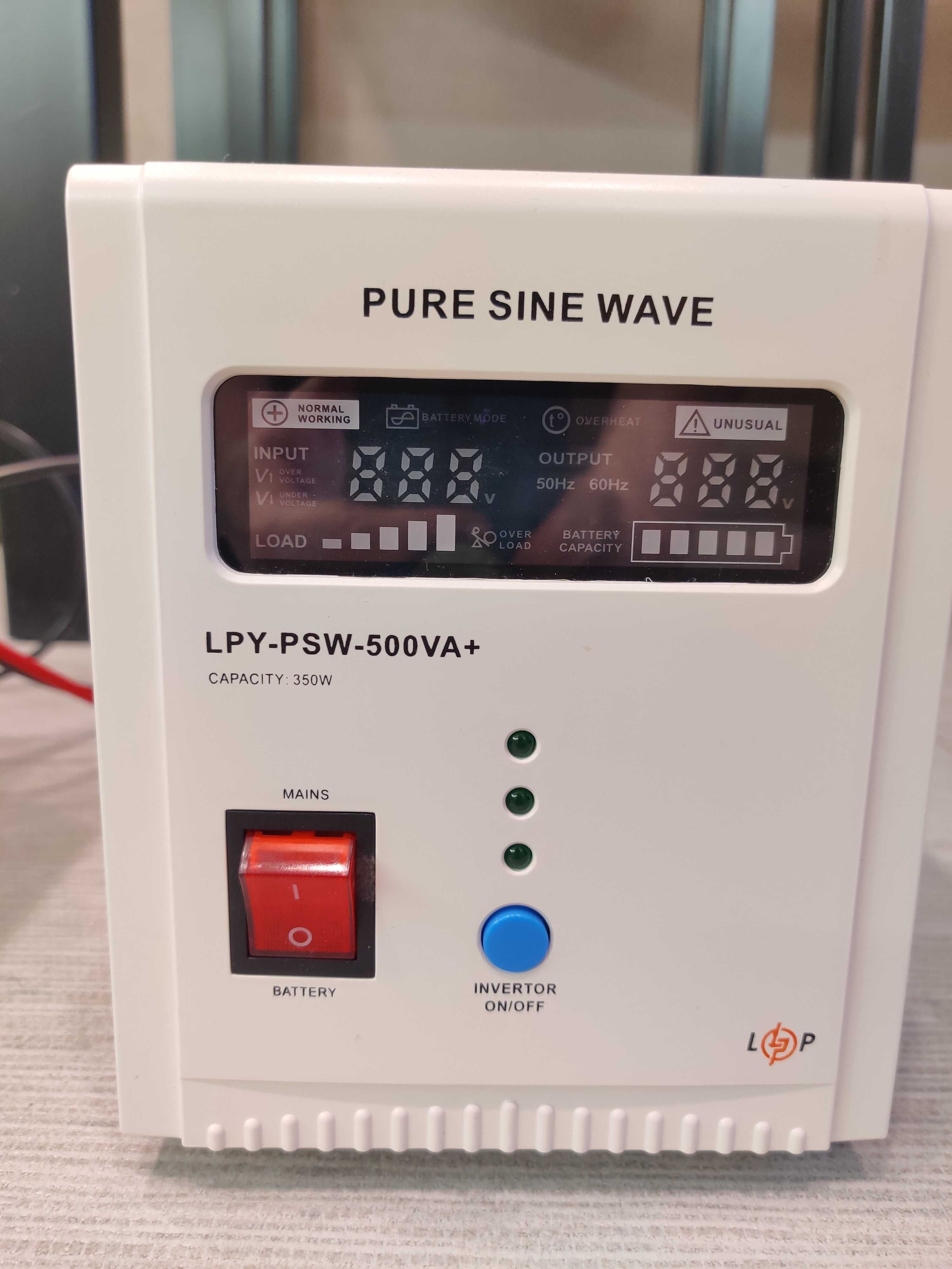 ИБП/ДБЖ SinusPRO-800E LPY-PSW-500VA 100 Ач 60 Ач