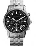 Zegarek Męski Michael Kors Hutton Chronograph 100M Data Black Mineral