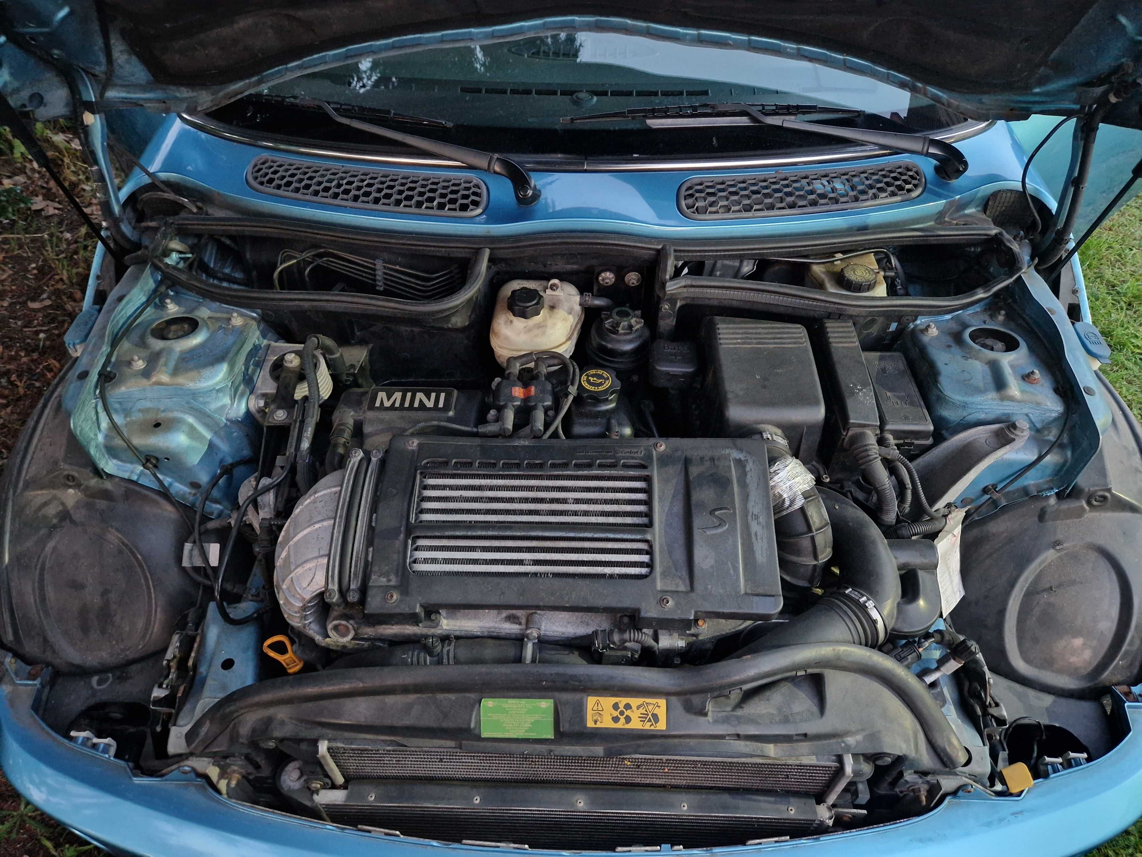 Mini cooper S R53 kompresor 2002r Electric blue.