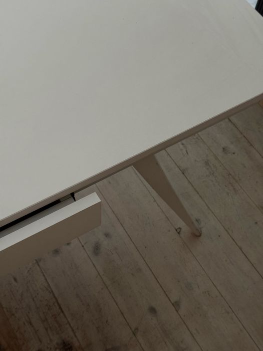 Biale biurko retro na wymiar, 180×60 cm lata 60 prl