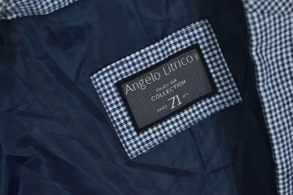 Angelico Litrico 100% Lniana Marynarka Męska 46