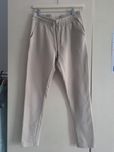 Beżowe joggery S bawełna basic