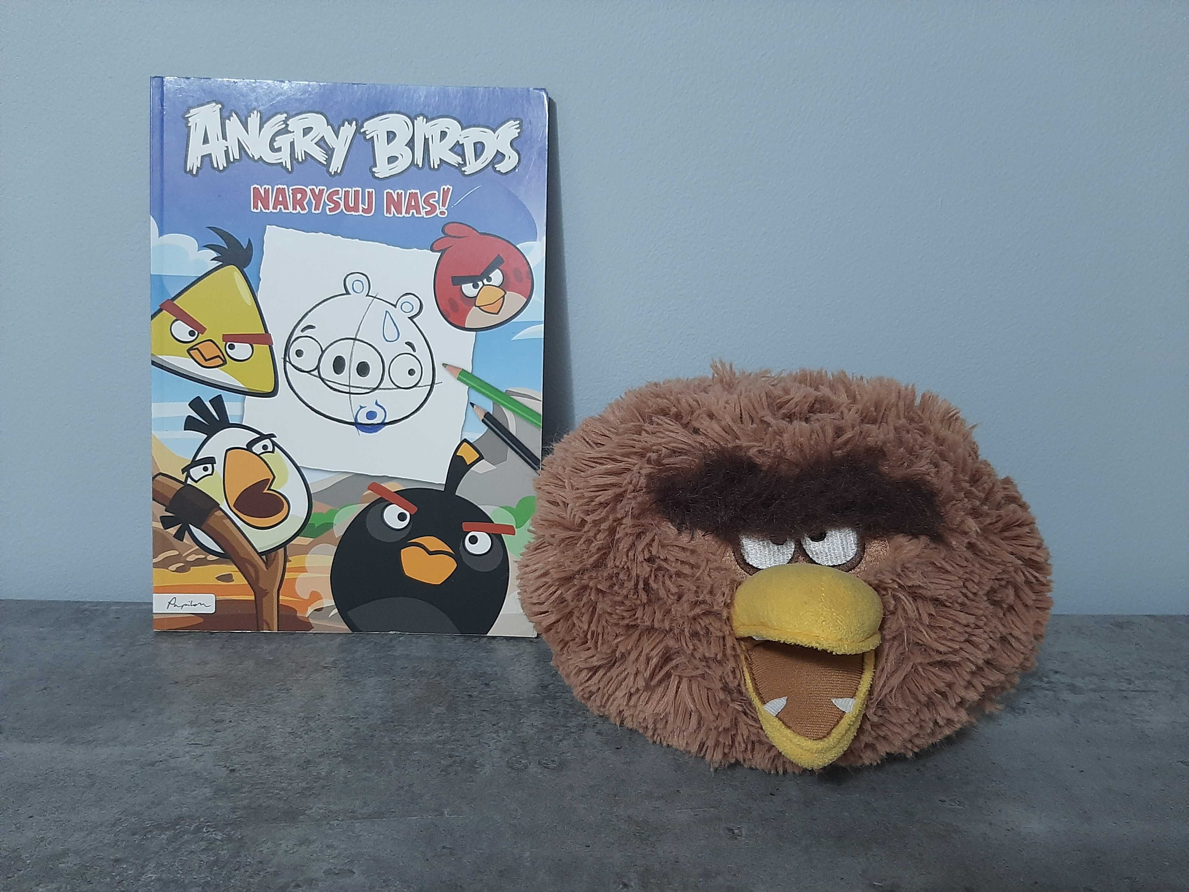 Maskotka pluszak Angry Birds i książka Narysuj Nas!