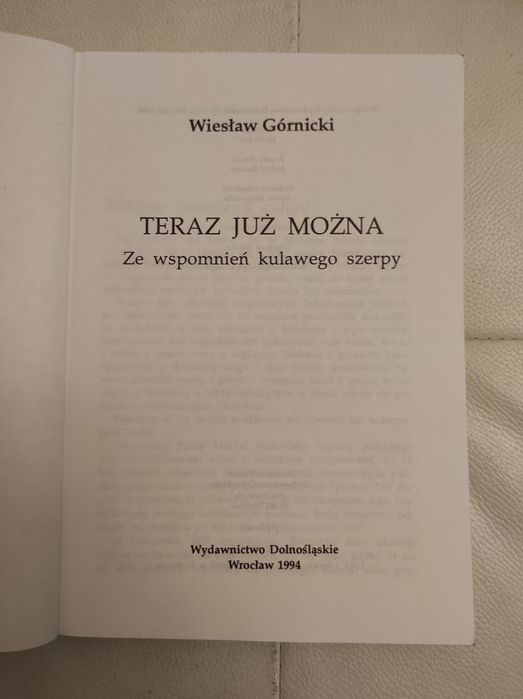 Teraz już można Górnicki