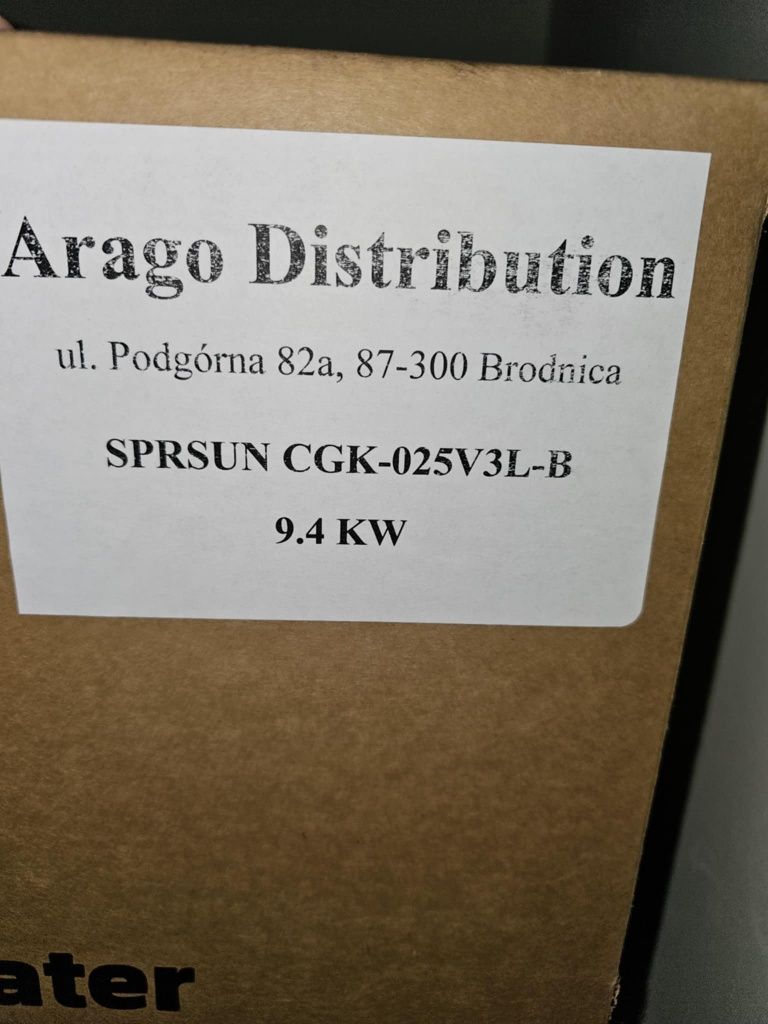 Pompa ciepla sprsun CGK-025V3L-B 9.4 kw  3-fazy