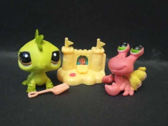 LPS Littlest pet shop - krab i iguana jaszczurka