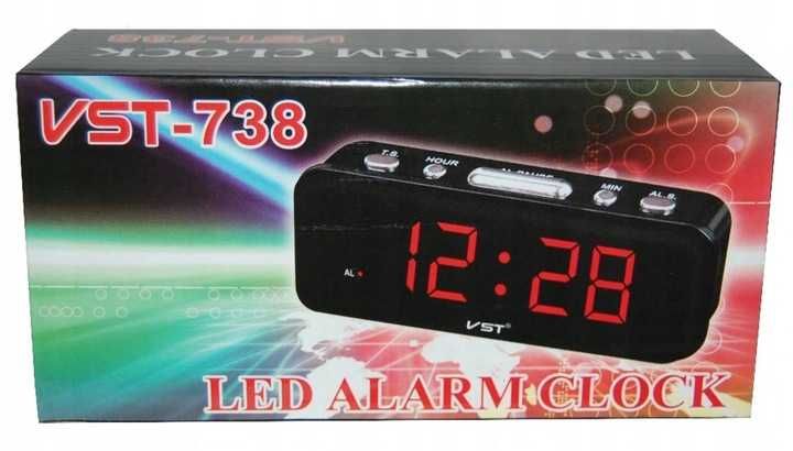 BUDZIK Zegar Elektroniczny Sieciowy LED