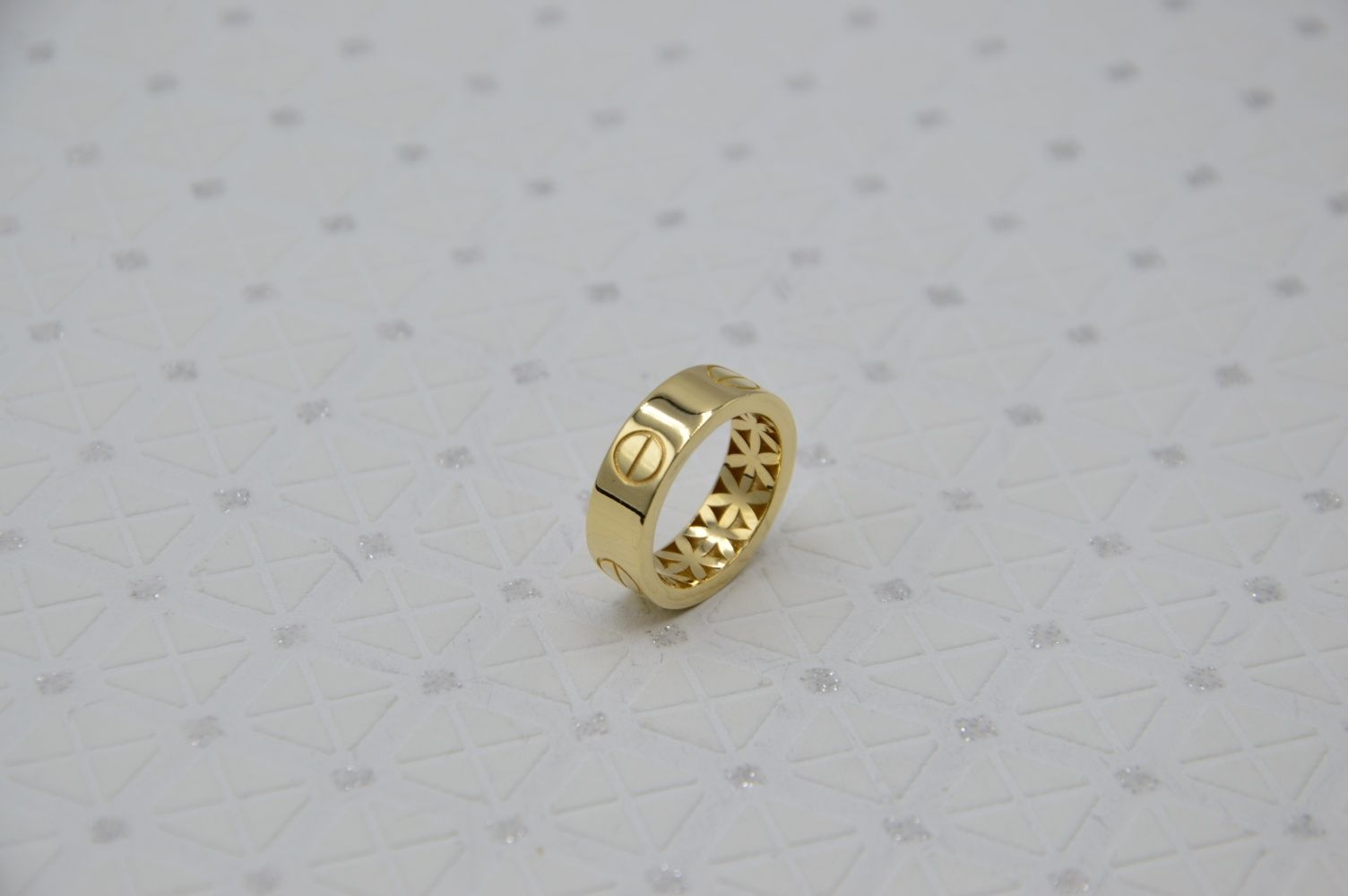 Nowa złota obrączka pierścionek Cartier Love r.11 3.12g 585 14K