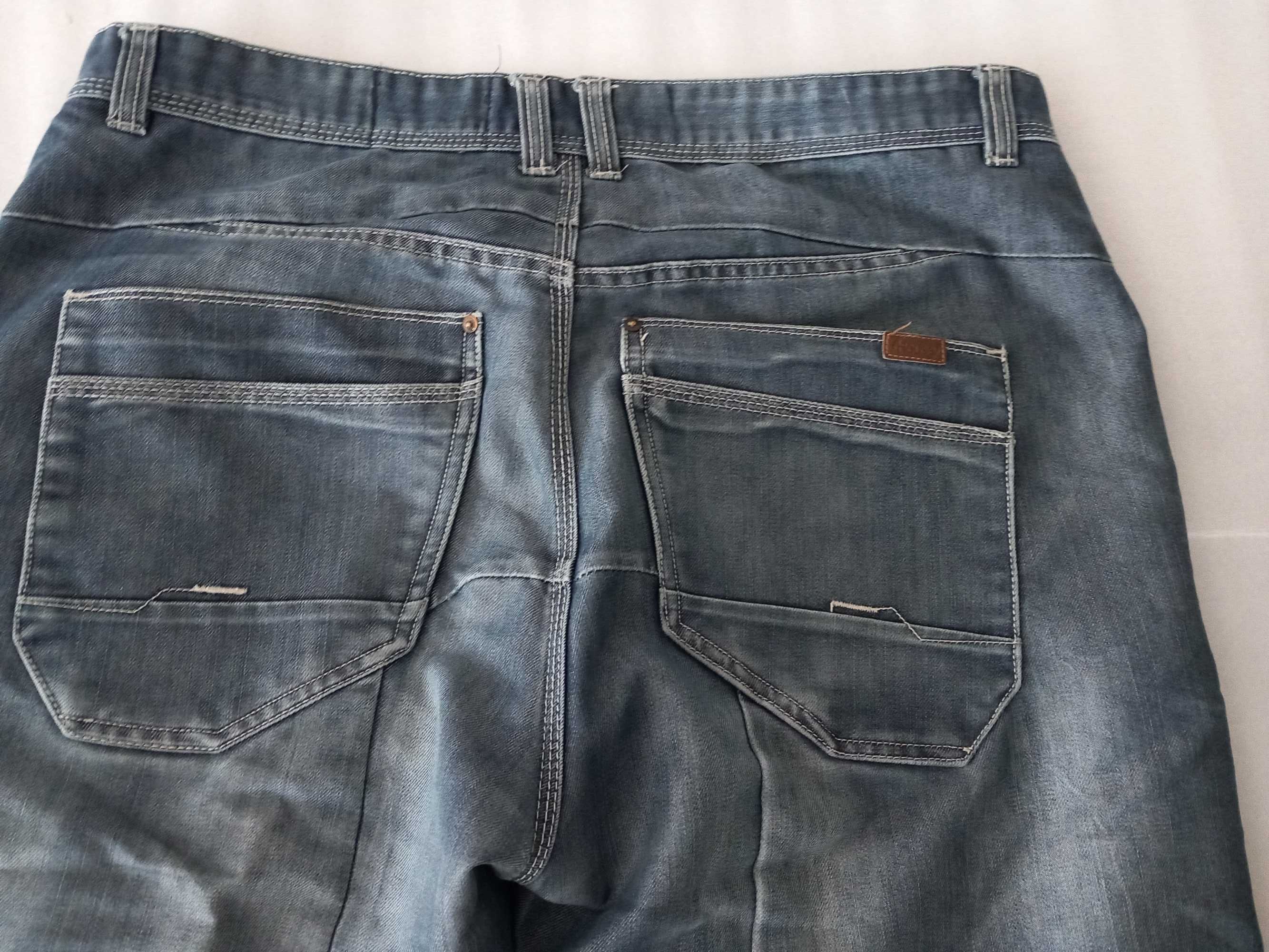 Spodnie jeansowe XXL Dł. 68cm Pas 98cm