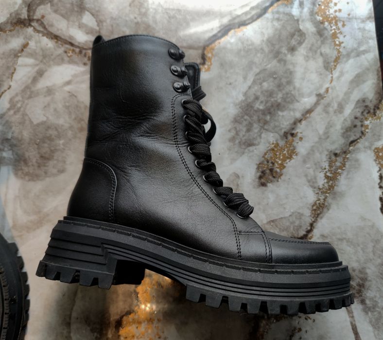 Зимові шкіряні ботинки (черевики)