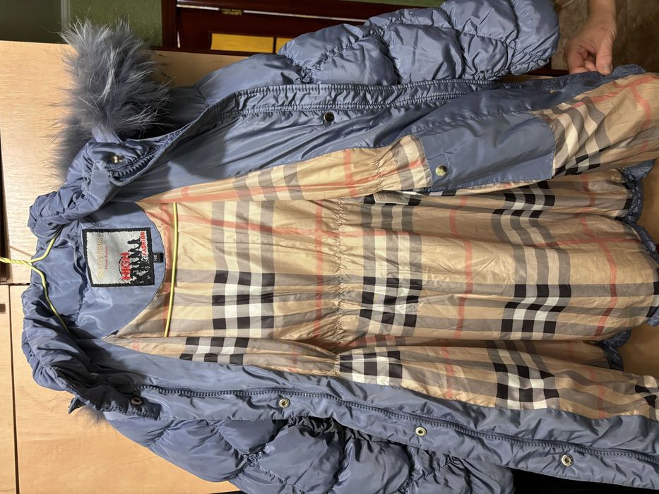 Дитячий теплий пуховик для дівчинки 2-4 клас