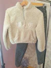 Махровий светр із блискавкою