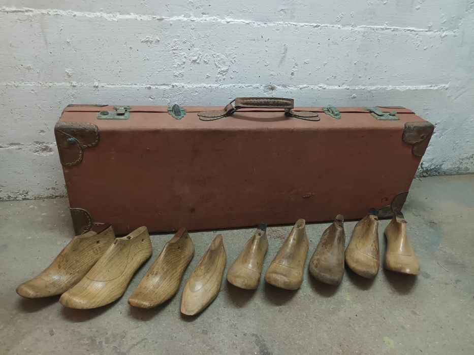 Mala de amostras de sapatos