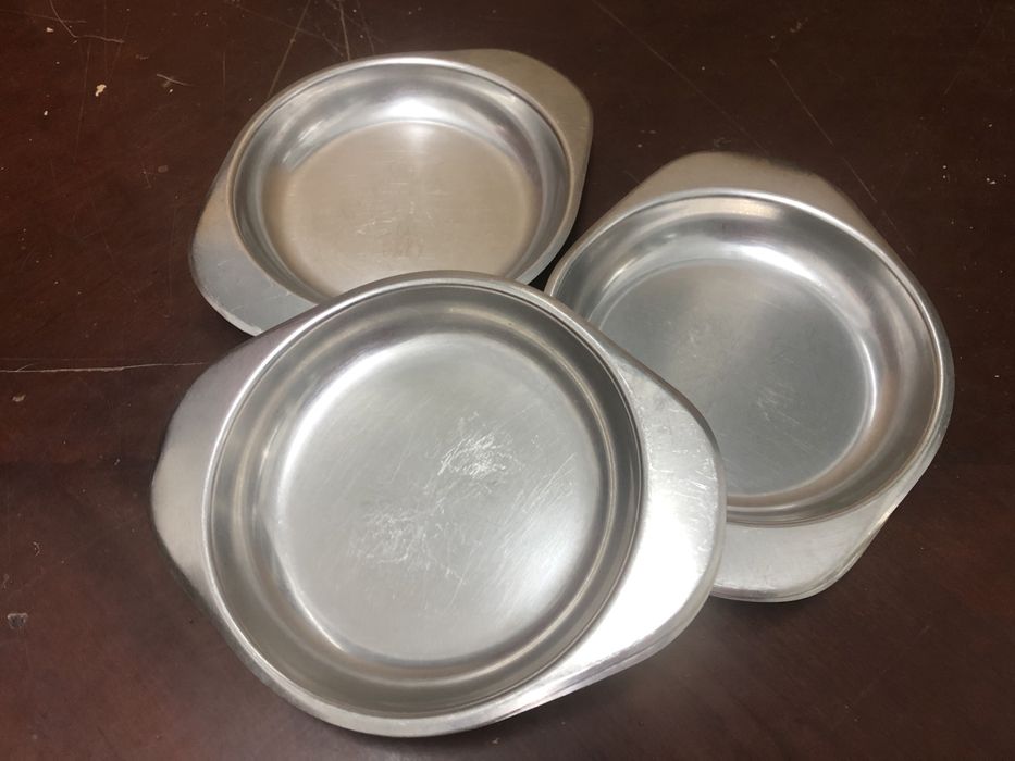Travessas em Inox conjunto de 9 unidades