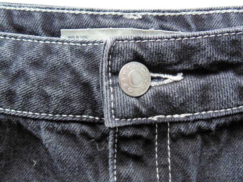 Topshop Moto nowa czarna spódniczka mini jeans 44
