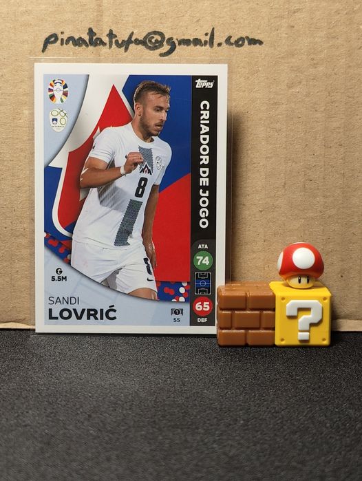 Carta Topps Sandi Lovrić – Euro 2024 (Seleção da Eslovénia)
