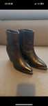 Buty kowbojki skórzane skóra naturalna River Island