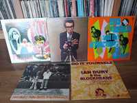Elvis Costello, Ian Dury , 5x płyty winylowe.