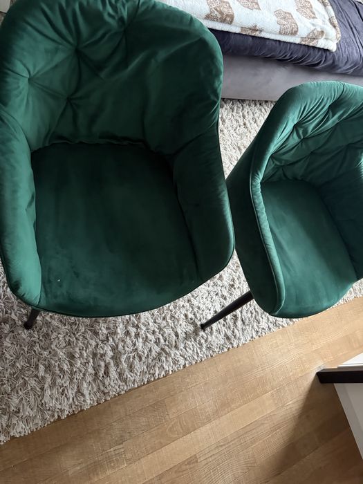 Krzesla do domu zielone