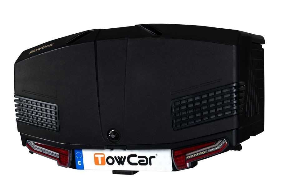 BOX bagażnik kufer na hak 400L Towbox V3 LED czarny, szary, pomarańcz