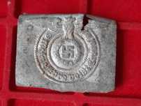 klamra niemiecka ss.Aluminiowa ,sygnowana,Oryginał.