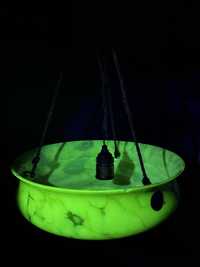 Lampa Uranowa Art Deco Wisząca