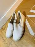Białe buty lordsy slip on wsuwane tenisówki trampki 39
