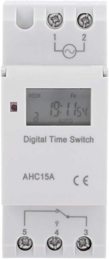 LCD Elektryczny programator czasowy tygodniowy,Cyfrowy Timer 15A (74b)