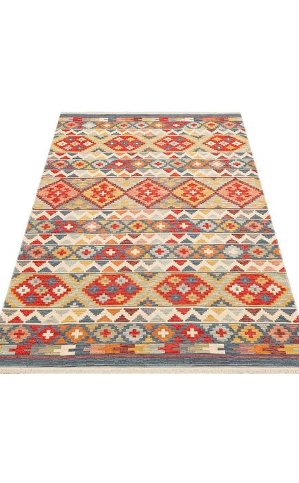 Dwustronny Dywan (Kilim) Antypoślizgowy we Wzory Etniczne, 60x90 cm