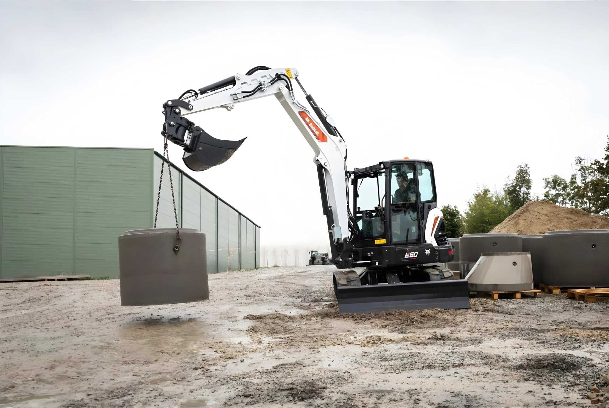 Minikoparka wynajem koparka Bobcat, Volvo, Kubota 2-8t Lublin Min 3dni