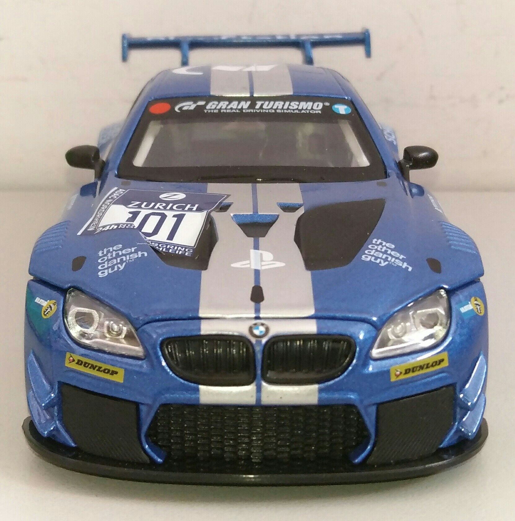 Машинка BMW M6 GT3 модель 1:32 "Автопром". Металл, Звук, Свет