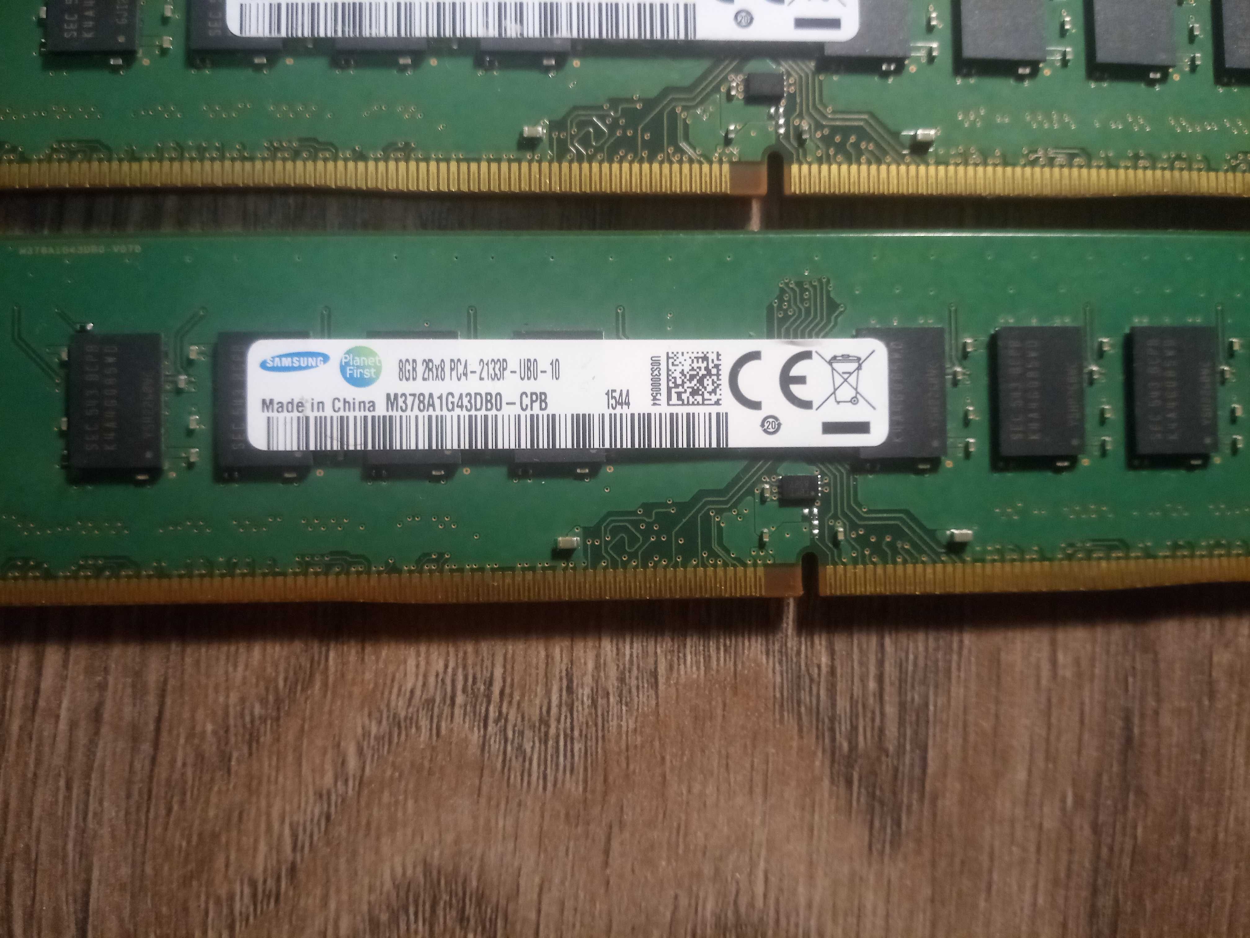 Оперативна пам'ять DDR4, 16gb 2133, Samsung (2x8) gb