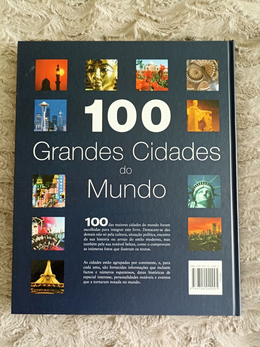 Livro 100 grandes cidades do mundo - Círculo de Leitores