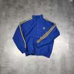 MĘSKA Vintage Retro Lata 90s Niebieska Bluza Kurteczka Adidas 3 Paski