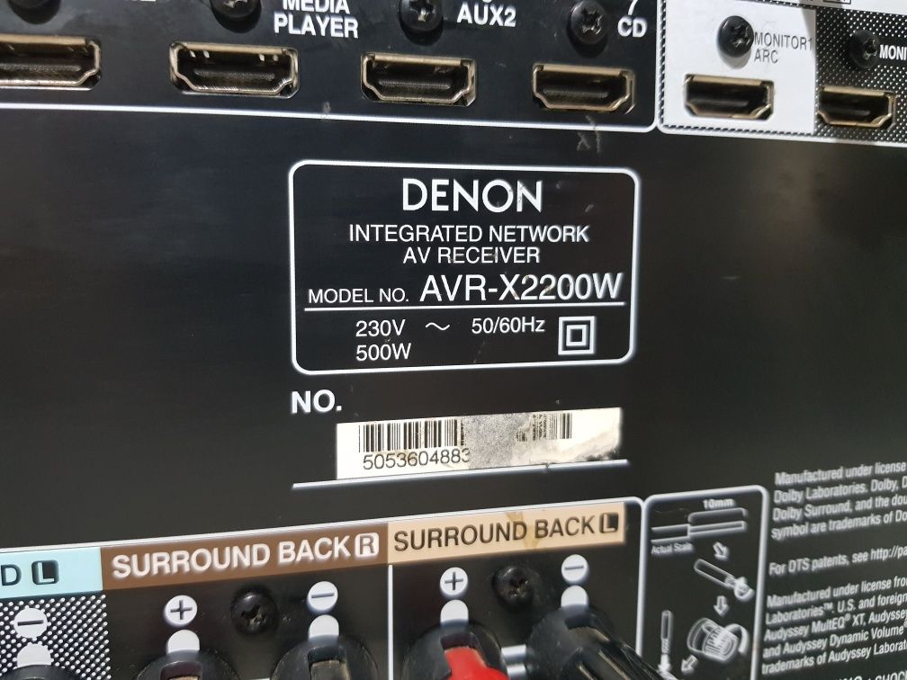 Пульт!7.1 AV ресивер Denon AVR-X2200 WiFi Bluetooth HDMI AirP