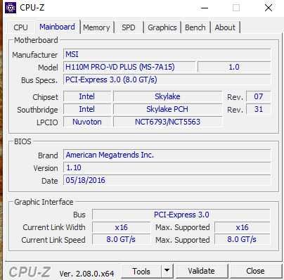 Płyta główna MSI H110M PRO-VD PLUS DDR4 SATA3 LGA 1151