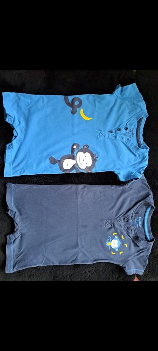 Zestaw rampers, pajacyk, lupilu, 80, granatowe