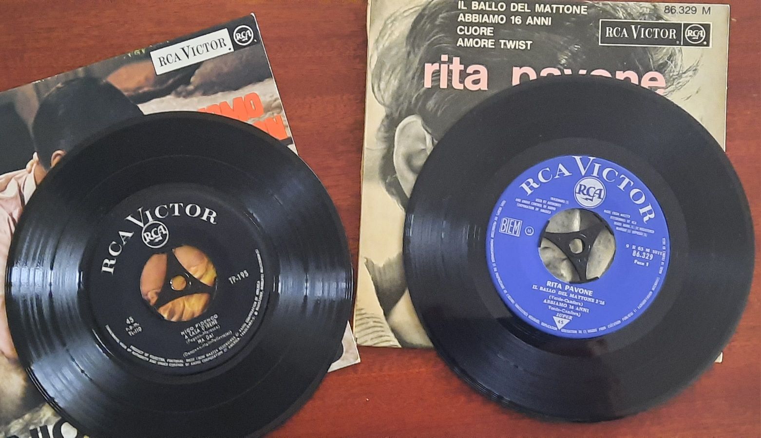 Vinis 45rpm música ligeira italiana vários