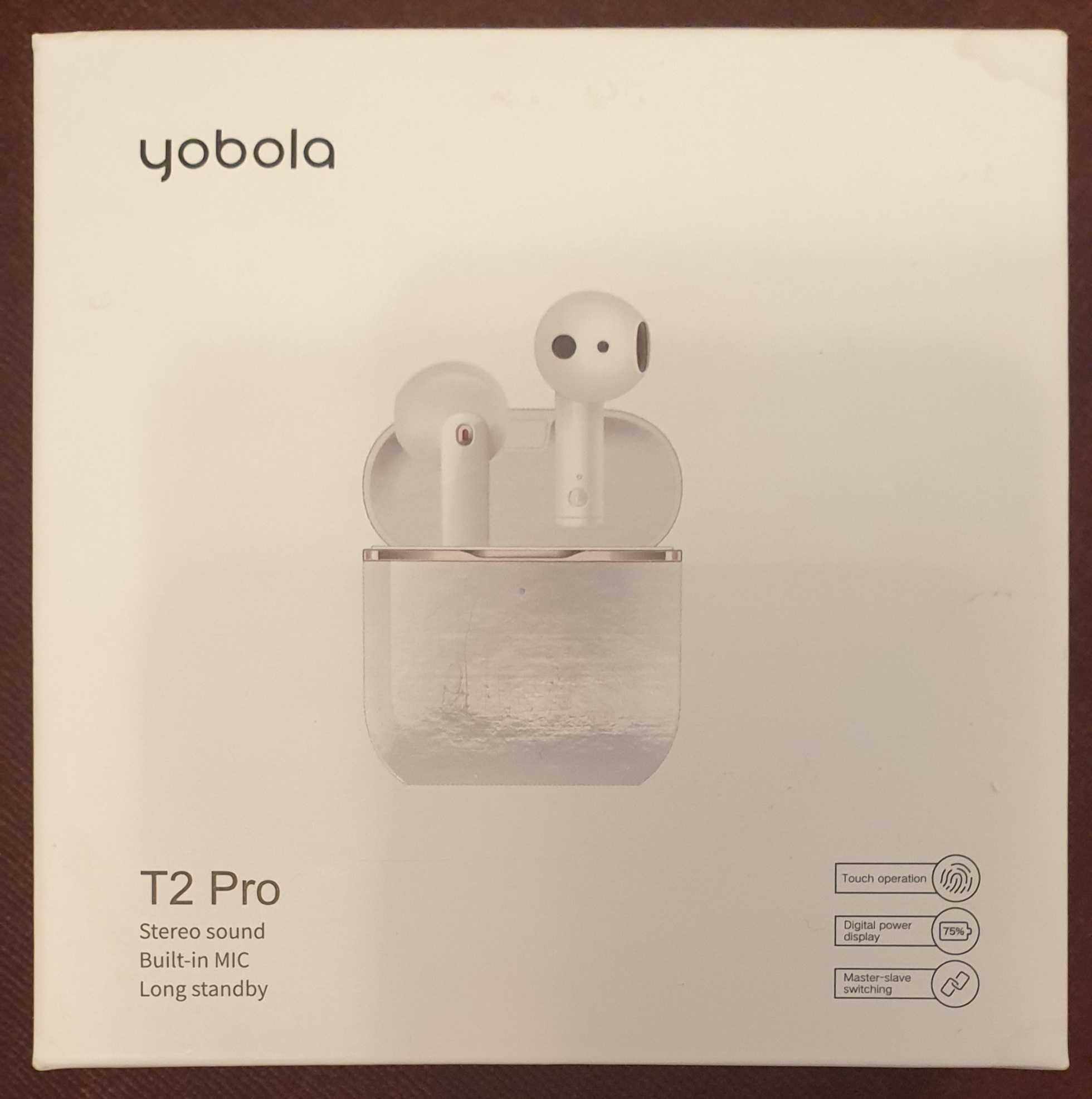 Słuchawki bezprzewodowe douszne Yobola T2 Pro * NOWE