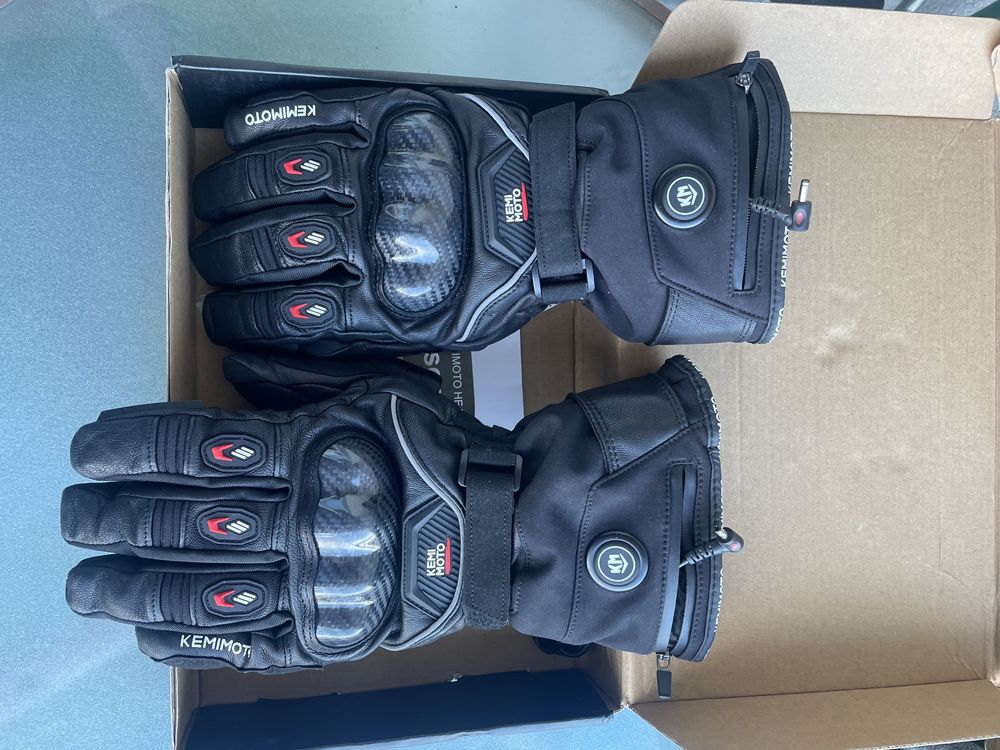 Luvas Moto Kemimoto com aquecimento.