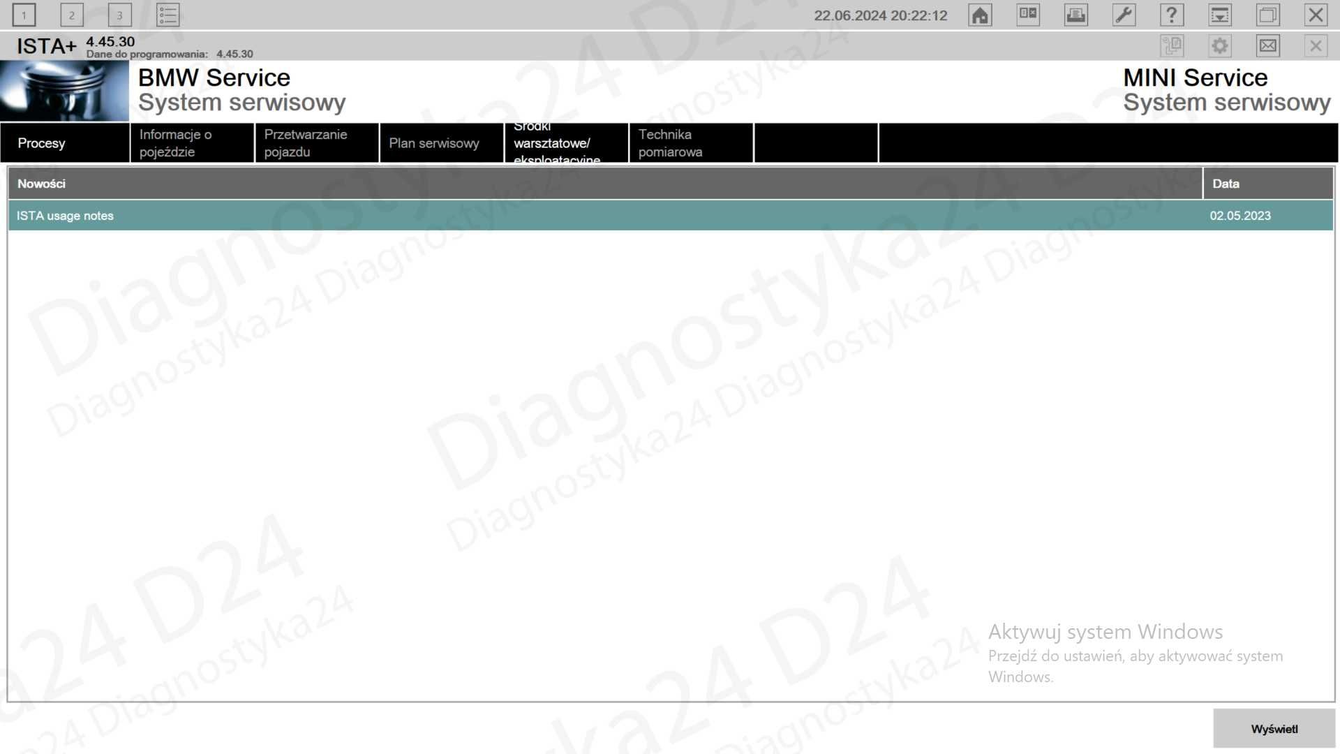 NAJNOWSZY Dysk SSD ISTA+ BMW 4.45 Esys Ncs Expert Przygotowany PL