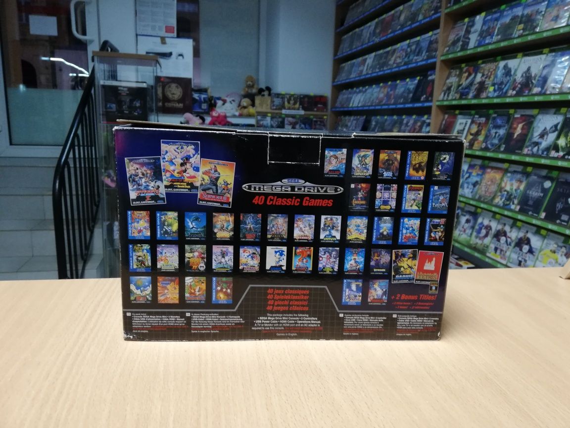 Retro Konsola Sega Mega Drive Mini Nowa 40 Gier Sonic