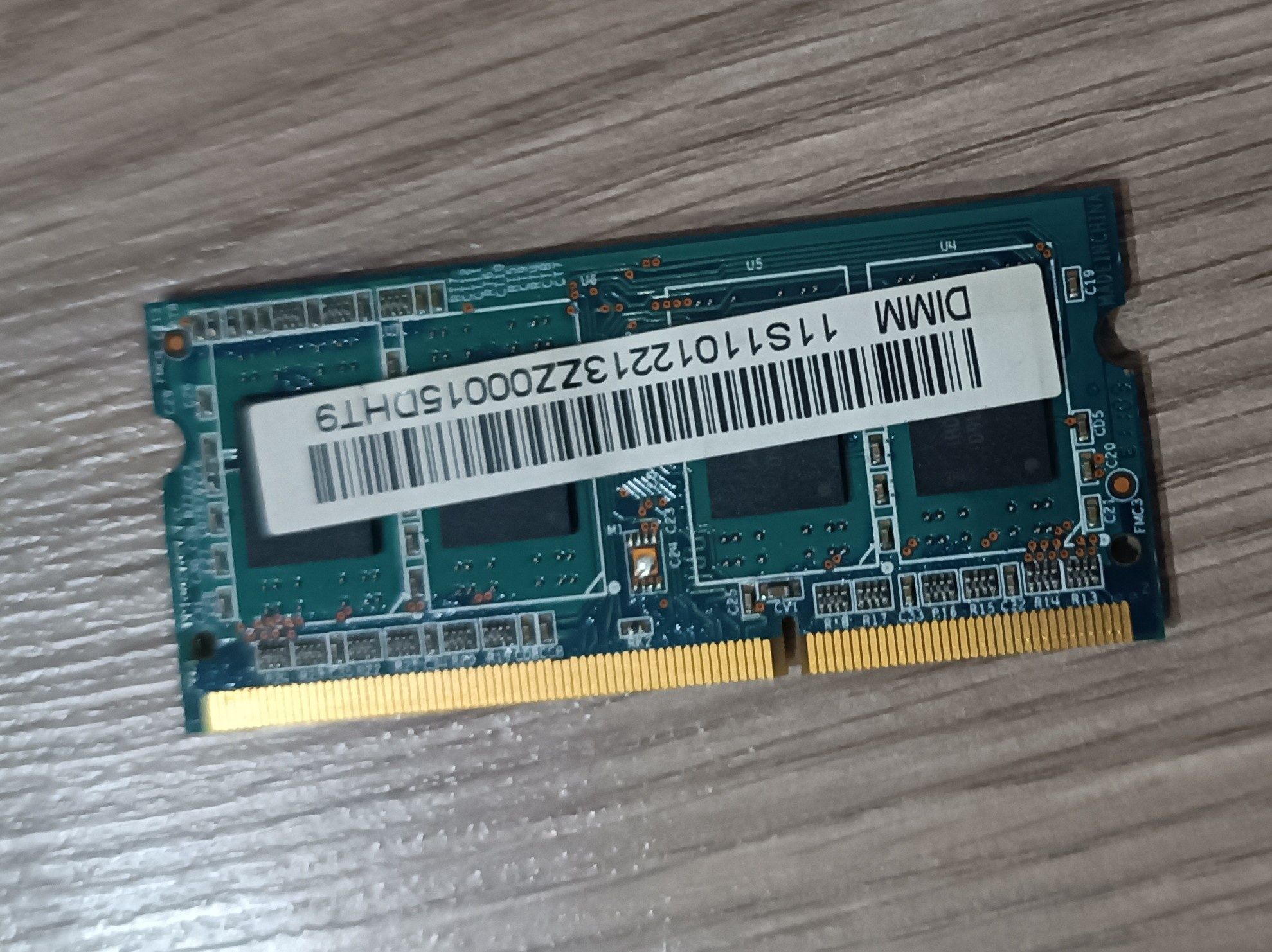 Оперативна пам'ять планка DDR3 2GB SoDIMM 1,5V