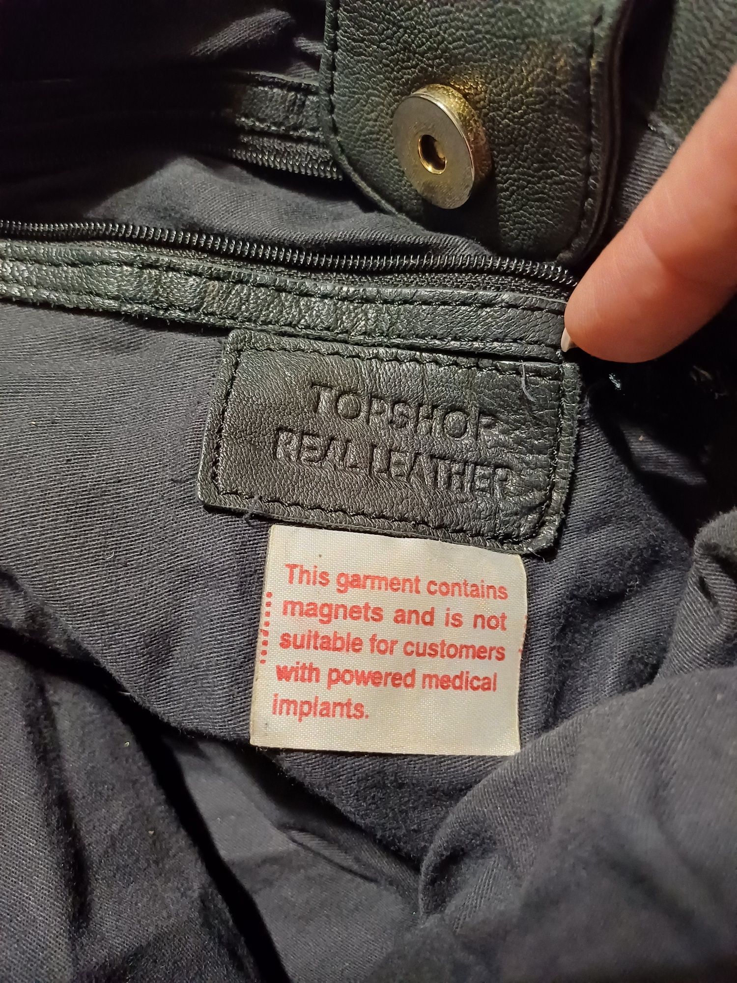 Большая сумка Topshop,натуральная кожа