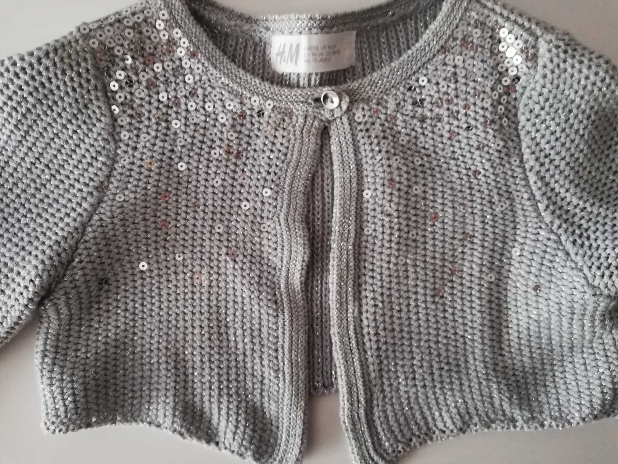 Sukienka bolerko aksamit święta świąteczna H&M C&A 92