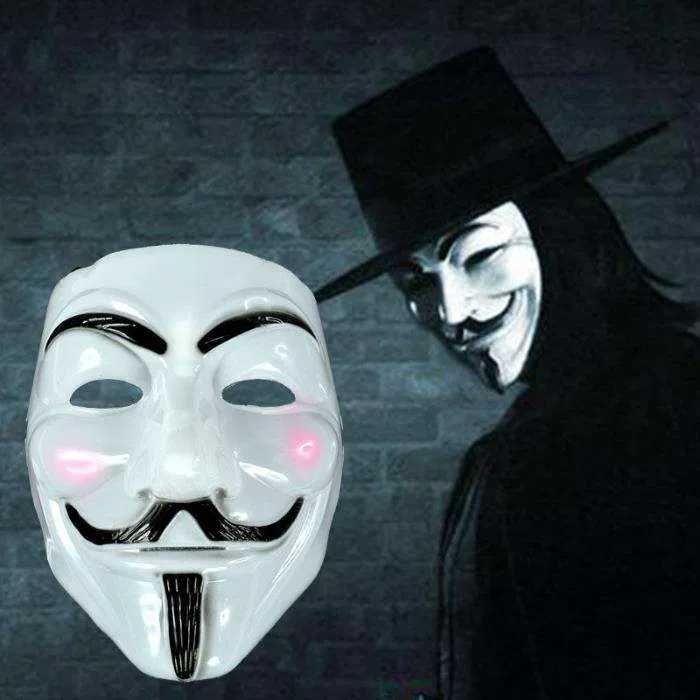 Mascara V vendetta Anonymous Carnaval protestos Guy Fawkes