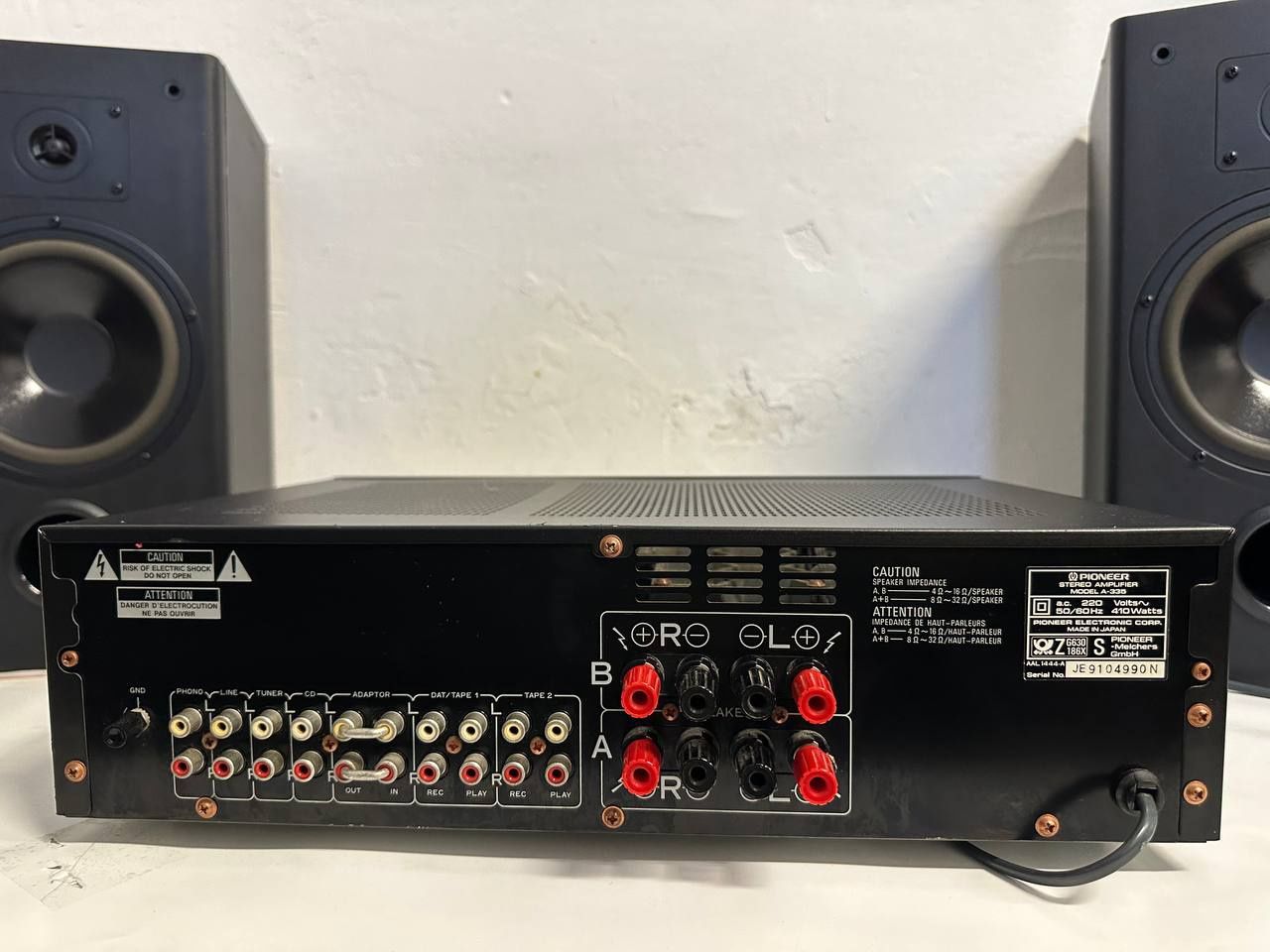 Wzmacniacz stereo Pioneer A-335, 2*90 Watt, Japan
